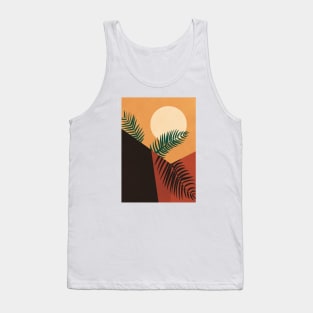 Palm Wall Art, Boho, Bohemian, Palm Tree Leaves Tank Top